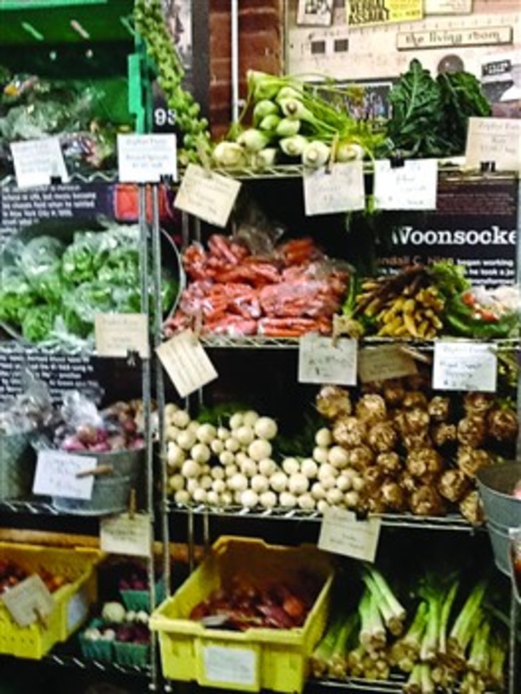A large selection of produce at the Winter Farmer’s Market. /Cynthia Benjamin